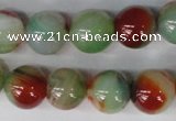 CAG1001 15.5 inches 14mm round rainbow agate beads wholesale