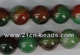 CAG1003 15.5 inches 14mm round rainbow agate beads wholesale