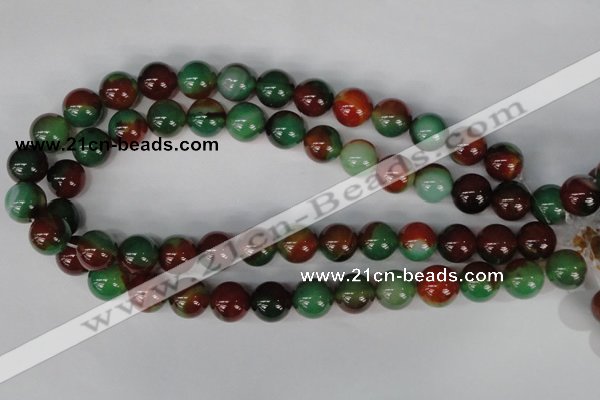 CAG1003 15.5 inches 14mm round rainbow agate beads wholesale