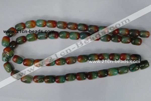 CAG1015 15.5 inches 13*18mm drum rainbow agate beads wholesale