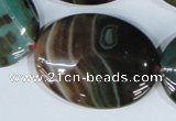 CAG1027 15.5 inches 30*40mm oval rainbow agate beads