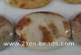 CAG1096 15.5 inches 25*35mm oval Morocco agate beads wholesale