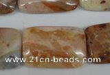 CAG1099 15.5 inches 20*30mm rectangle Morocco agate beads wholesale