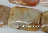 CAG1100 15.5 inches 25*35mm rectangle Morocco agate beads wholesale