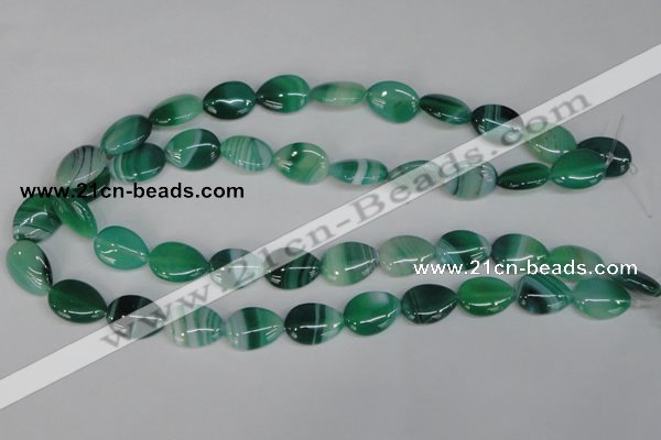 CAG1270 15.5 inches 13*18mm flat teardrop line agate gemstone beads