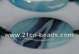 CAG1302 15.5 inches 20*38mm marquise line agate gemstone beads