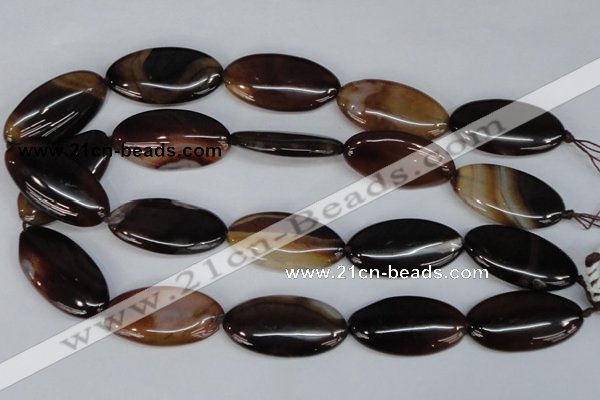 CAG1322 15.5 inches 20*38mm marquise line agate gemstone beads