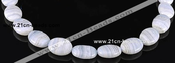 CAG133 oval blue lace agate 15*20mm gemstone beads Wholesale