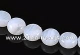 CAG134 5*8mm coin blue lace agate gemstone beads Wholesale