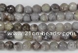 CAG1431 15.5 inches 6mm faceted round bamboo leaf agate beads