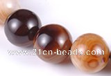 CAG145 round madagascar agate 20mm gemstone beads Wholesale