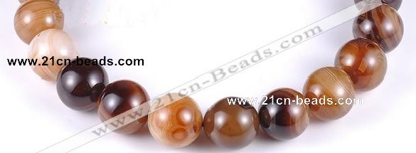 CAG145 round madagascar agate 20mm gemstone beads Wholesale