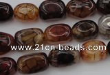 CAG1456 15.5 inches 10*15mm nuggets dragon veins agate beads