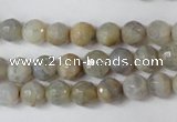 CAG1505 15.5 inches 8mm faceted round fire crackle agate beads