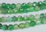 CAG1516 15.5 inches 8mm faceted round fire crackle agate beads