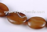 CAG154 15*20mm oval madagascar agate gemstone beads Wholesale