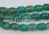 CAG1620 15.5 inches 8*10mm egg-shaped peafowl agate gemstone beads