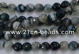 CAG1635 15.5 inches 6mm faceted round blue agate gemstone beads