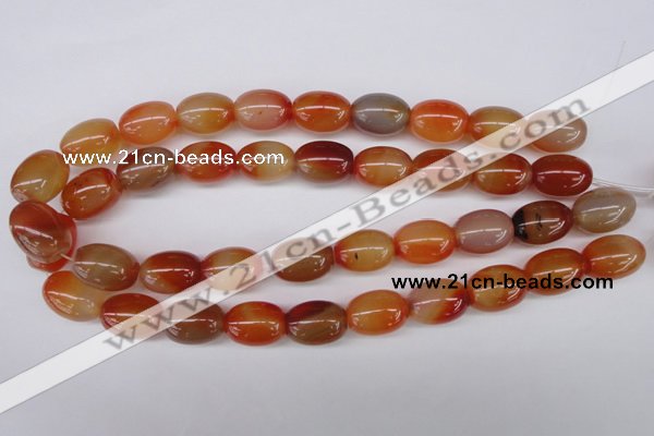 CAG1647 15.5 inches 15*20mm rice red agate gemstone beads