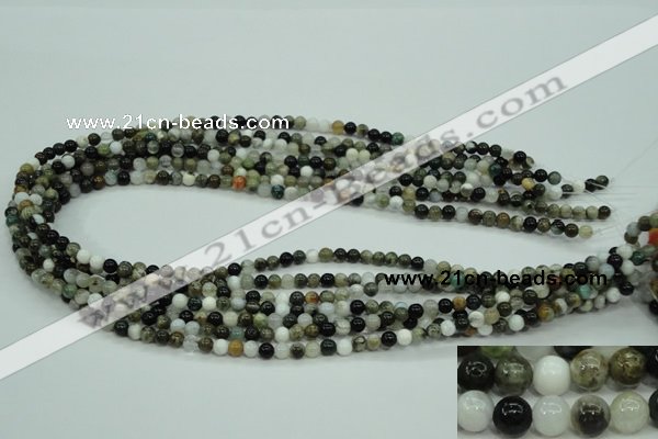 CAG1684 15.5 inches 4mm round ocean agate beads wholesale