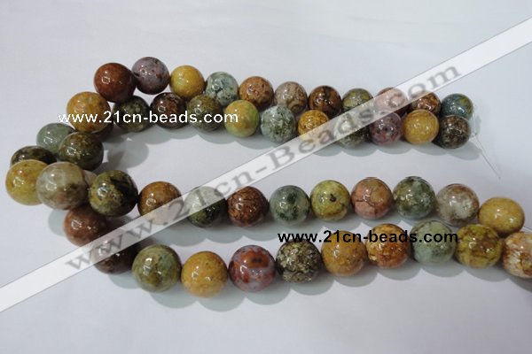 CAG1706 15.5 inches 16mm round rainbow agate beads wholesale