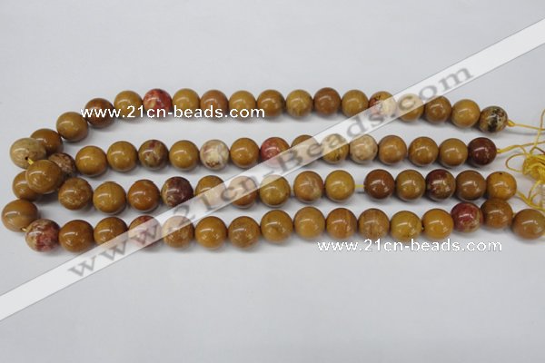 CAG1745 15.5 inches 12mm round golden agate beads wholesale