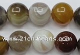 CAG1826 15.5 inches 16mm round Chinese botswana agate beads