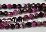 CAG2261 15.5 inches 6mm faceted round fire crackle agate beads