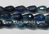 CAG2304 15.5 inches 10*14mm faceted teardrop agate gemstone beads