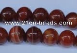 CAG2323 15.5 inches 10mmround red line agate beads wholesale