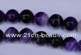 CAG2332 15.5 inches 8mm round violet line agate beads wholesale