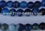 CAG2342 15.5 inches 8mm round blue line agate beads wholesale