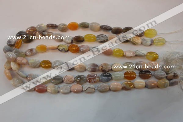 CAG2358 15.5 inches 10*14mm oval African botswana agate beads