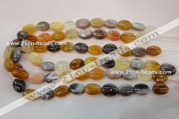 CAG2360 15.5 inches 13*18mm oval African botswana agate beads