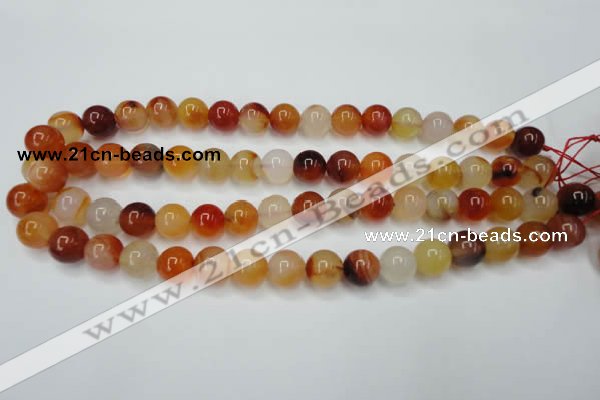 CAG2375 15.5 inches 12mm round red agate beads wholesale