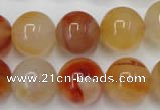 CAG2377 15.5 inches 16mm round red agate beads wholesale