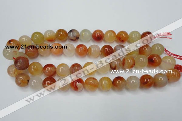 CAG2377 15.5 inches 16mm round red agate beads wholesale