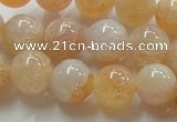 CAG240 15.5 inches 14mm round dragon veins agate gemstone beads