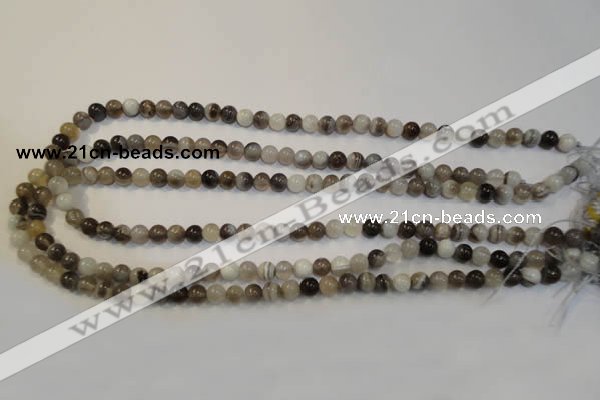 CAG2411 15.5 inches 6mm round Chinese botswana agate beads