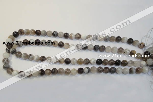 CAG2412 15.5 inches 8mm round Chinese botswana agate beads