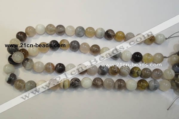 CAG2414 15.5 inches 12mm round Chinese botswana agate beads