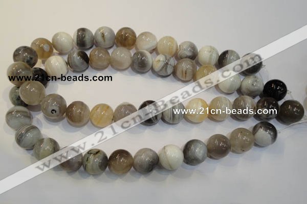 CAG2416 15.5 inches 16mm round Chinese botswana agate beads