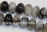 CAG2432 15.5 inches 10*14mm rondelle Chinese botswana agate beads