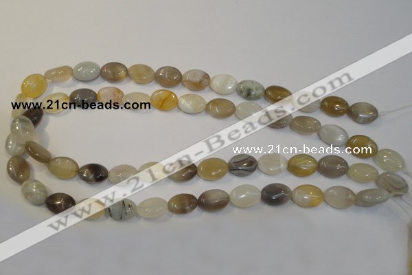 CAG2442 15.5 inches 10*14mm oval Chinese botswana agate beads