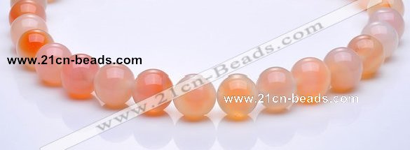 CAG267 14mm round agate gemstone beads Wholesale