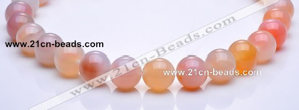 CAG268 16mm round agate gemstone beads Wholesale