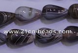 CAG2761 15.5 inches 12*20mm teardrop botswana agate beads wholesale