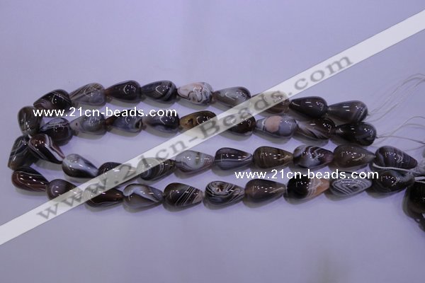 CAG2761 15.5 inches 12*20mm teardrop botswana agate beads wholesale