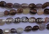 CAG2770 15.5 inches 6*8mm nuggets botswana agate beads wholesale