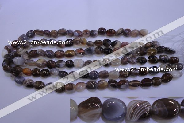 CAG2771 15.5 inches 8*12mm nuggets botswana agate beads wholesale